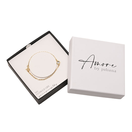 Flower Girl Gift - Gold Plated Bracelet