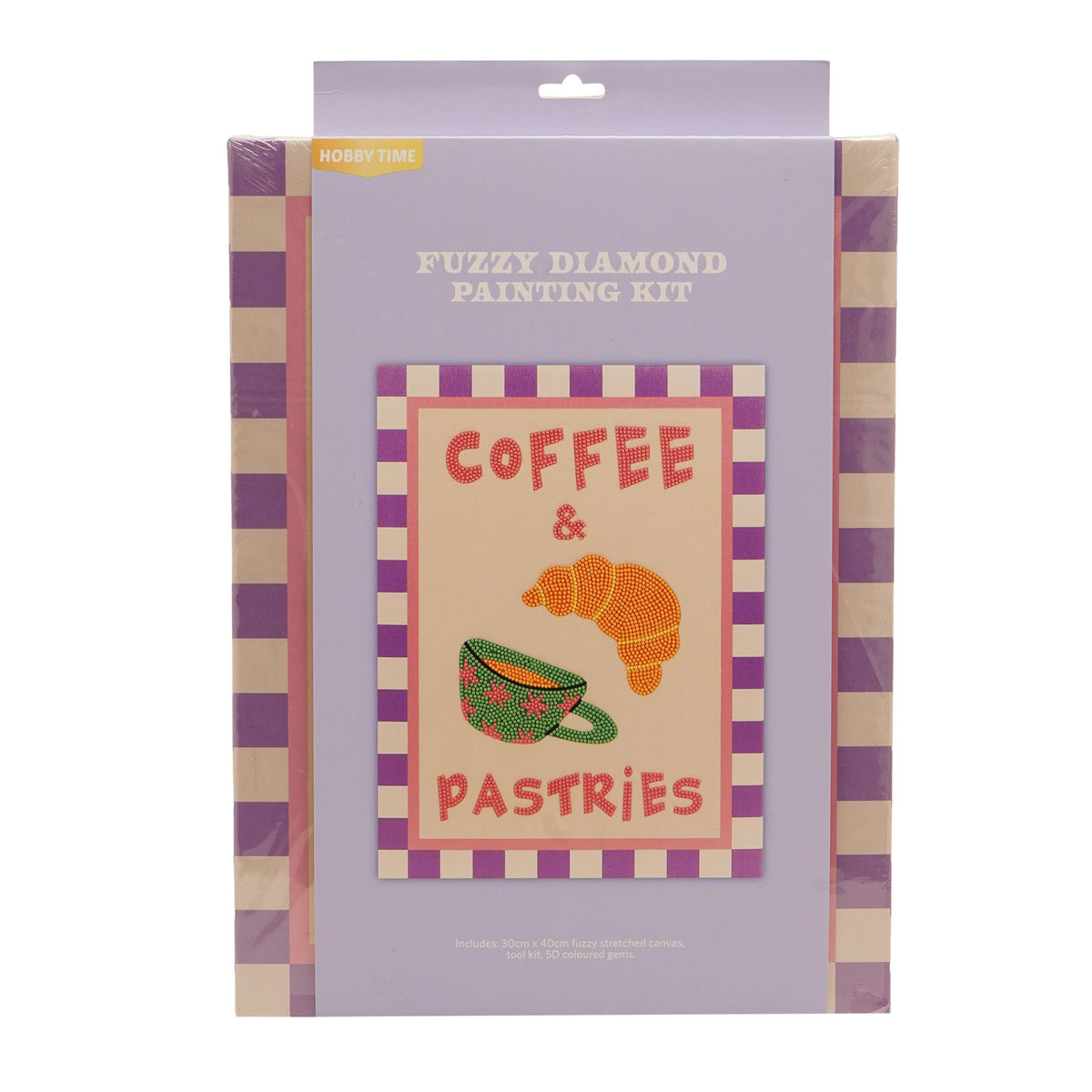DIY Gifts Art Canvas Craft Set - Coffee and Pastries