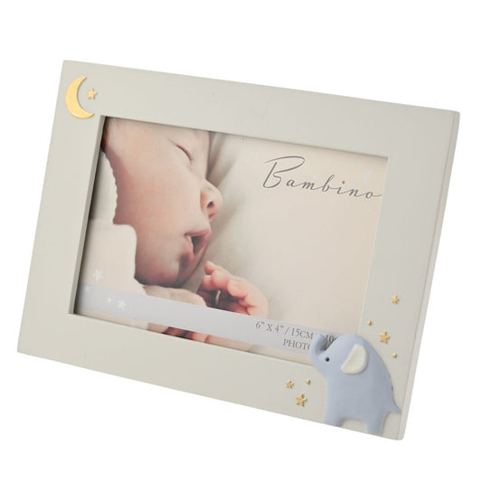 Baby Photo Frame with Elephant Icon 6" x 4"