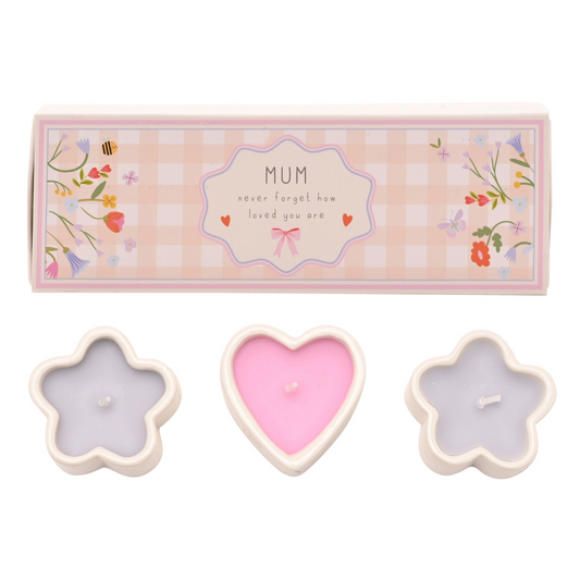 Set Of 3 Mini Candles - Mum
