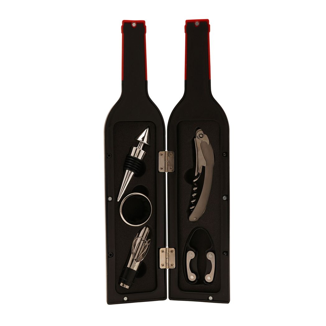 Harvey Makin Bar Set Large Wine Bottle Shape Corkscrew Set