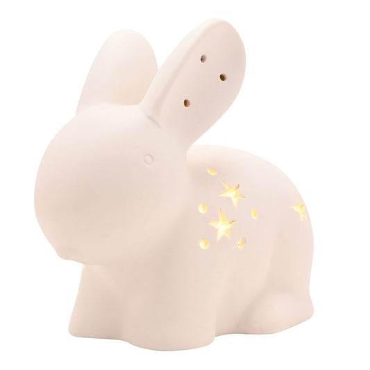 Baby Gift Nursery Room Ceramic Bunny Nightlight