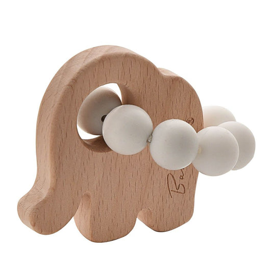 Elephant Baby Teething Toy Grey