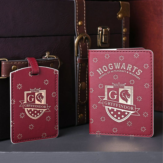 Harry Potter Passport Holder & Luggage Tag - Gryffindor