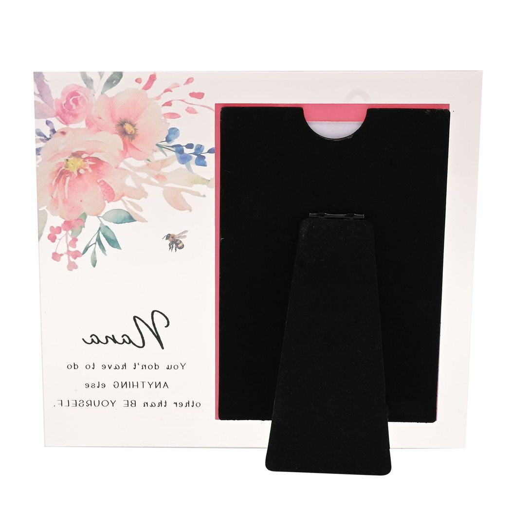 Grandmother Gifts - Floral Glass Photo Frame - Nana