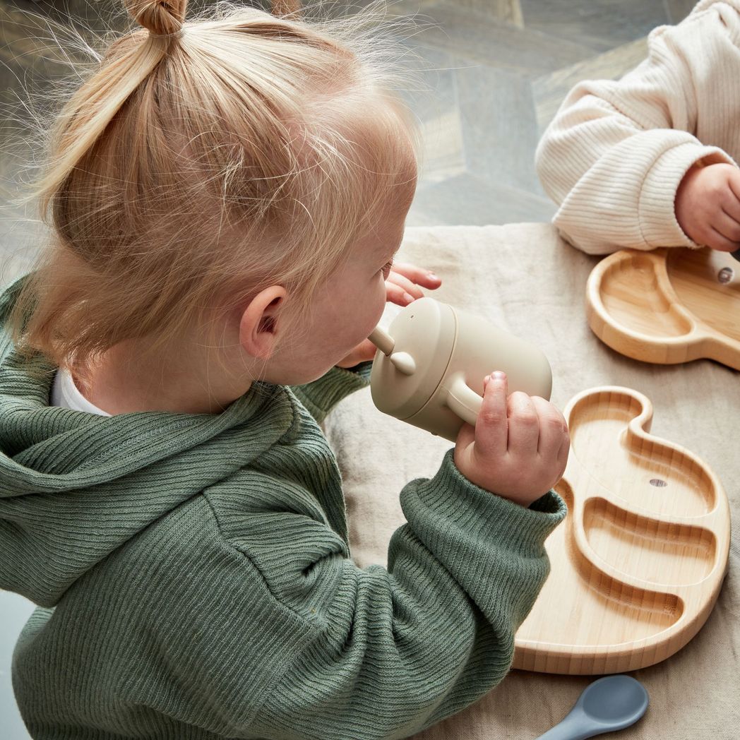 Bambino Bamboo & Silicone Elephant Base Plate