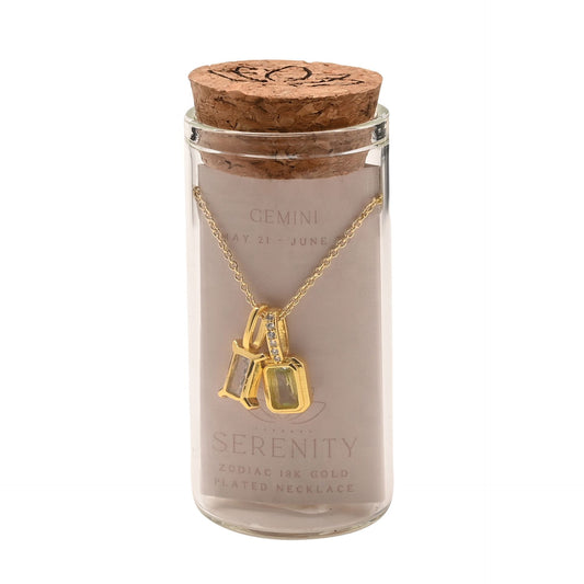 Zodiac 18k Gold Plated Necklace - Gemini