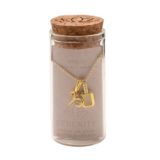 Zodiac 18k Gold Plated Necklace - Aries