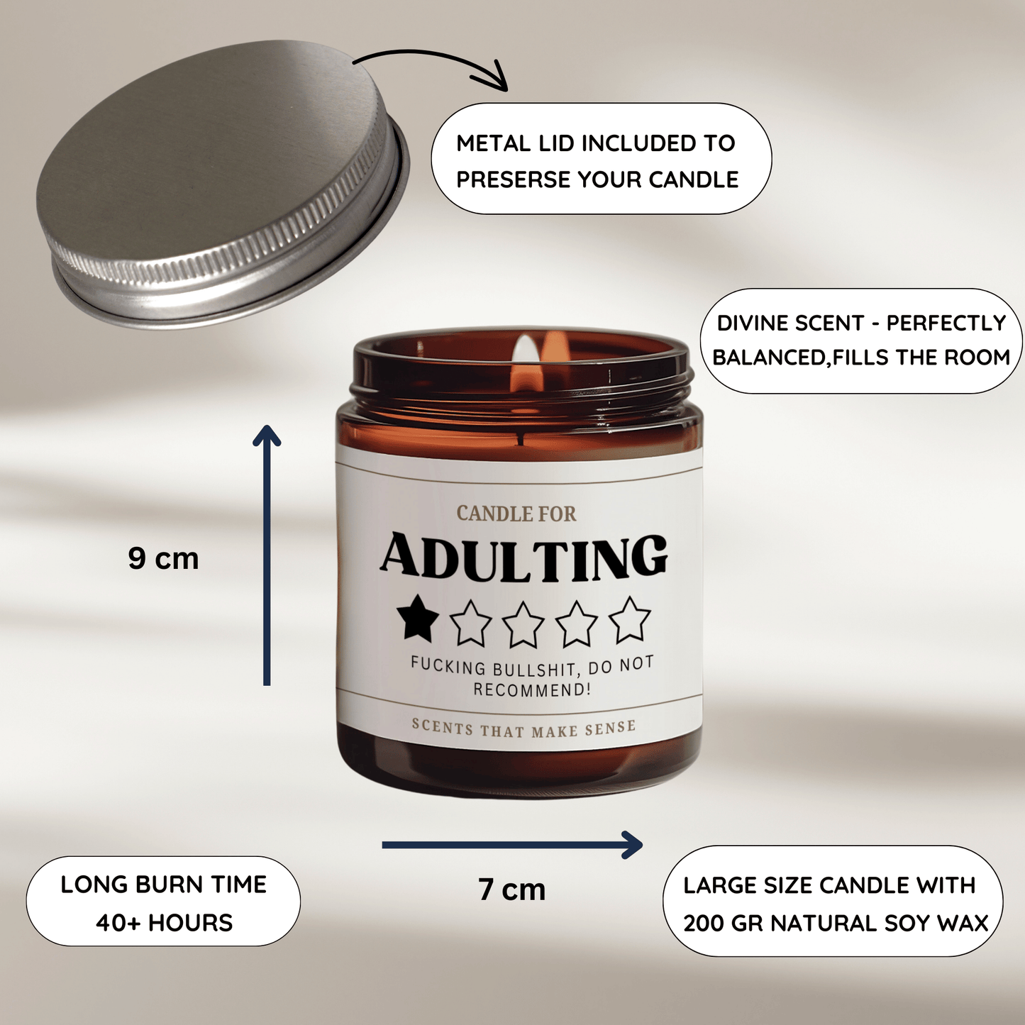 Adult Life Candle
