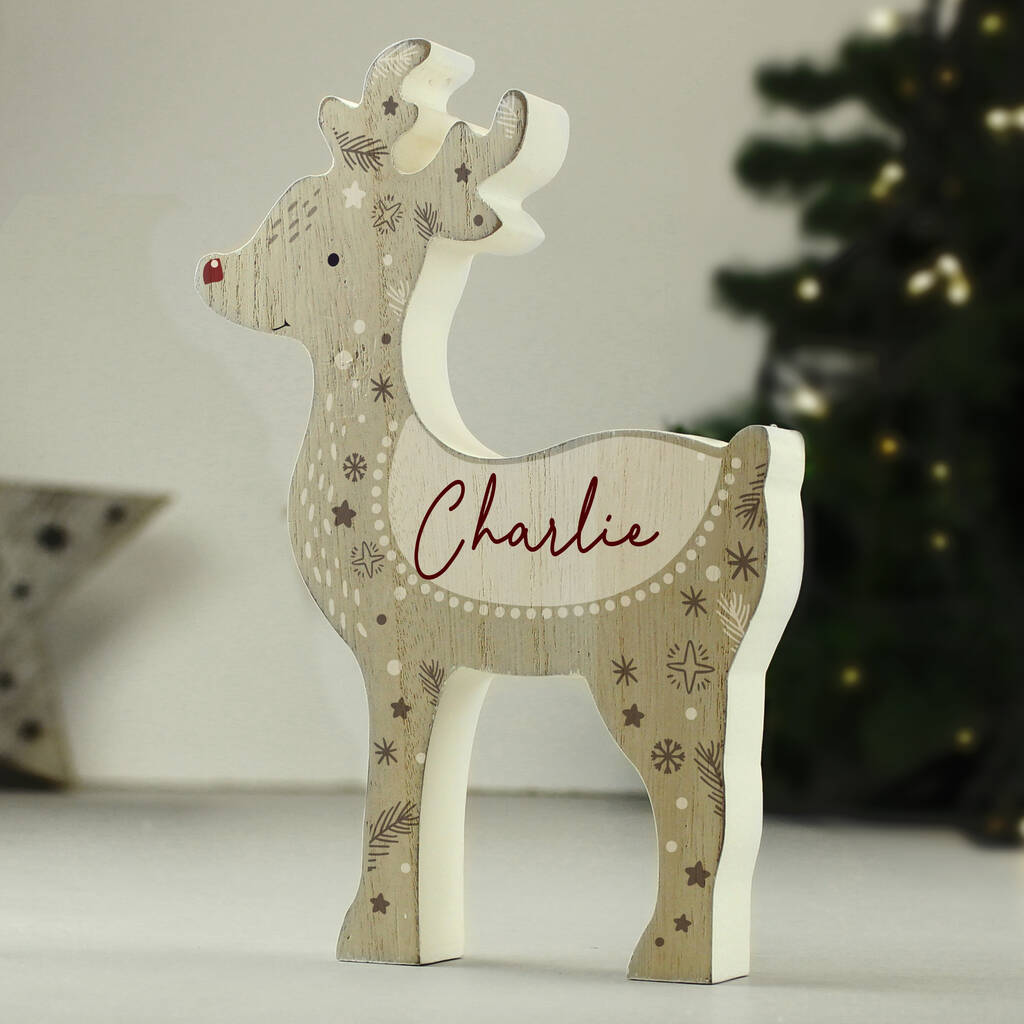 Baby's First Christmas Gift Personalised Reindeer Decoration