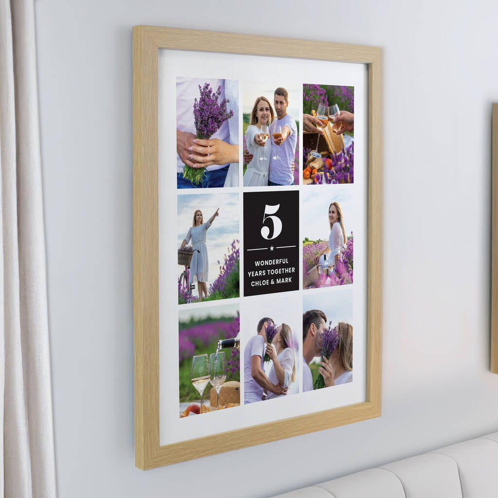 Birthday Gifts 40th 50th 60th 70th Milestone Photo Collage Frame