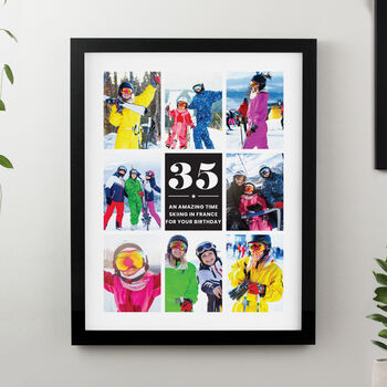 Birthday Gifts 40th 50th 60th 70th Milestone Photo Collage Frame