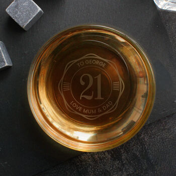 Birthday Gifts For Men Personalised Whisky Glass For Him