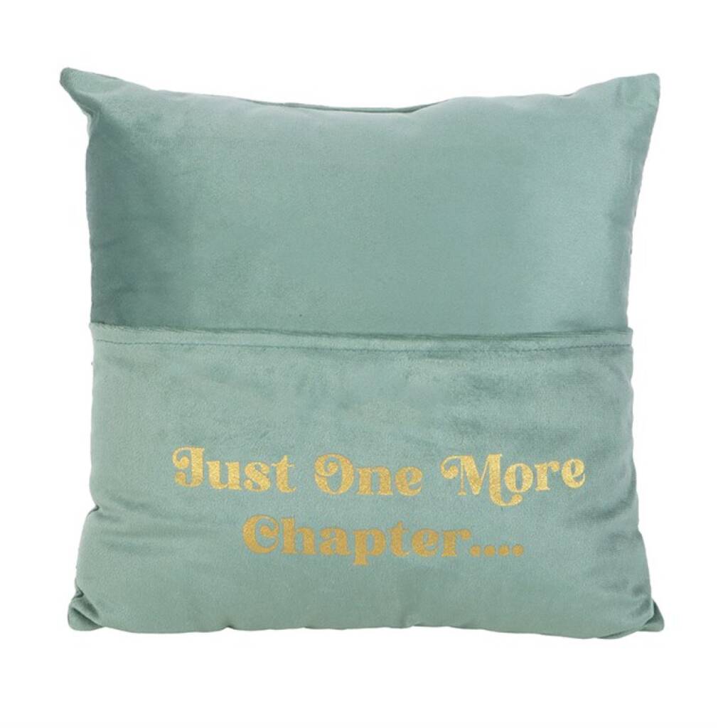 Book Lover Gifts Reading Cushion With Book Pocket