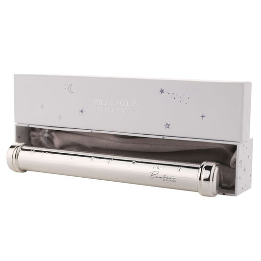 Silver Plated Celestial Baby Certificate Holder