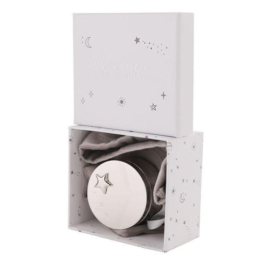Baby Gift - Little & Loved Keepsake Box - Silver Plated