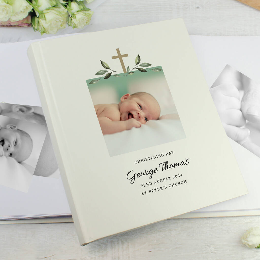 Christening Photo Album For Baby Personalised