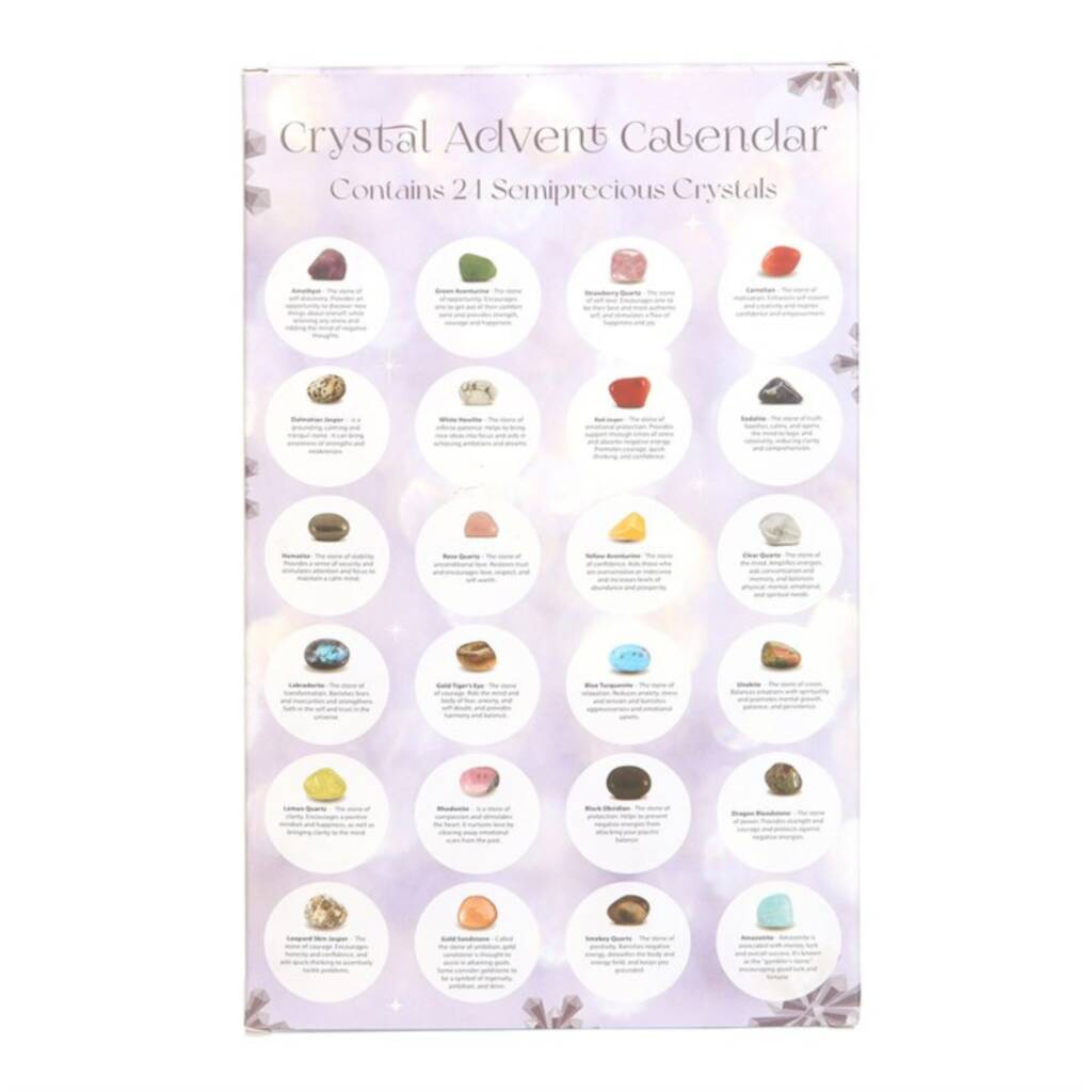 Christmas Advent Calendar 24 Days Gemstone Crystals