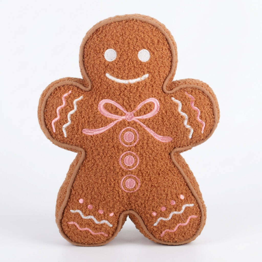 Christmas Gingerbread Man Sofa Cushion