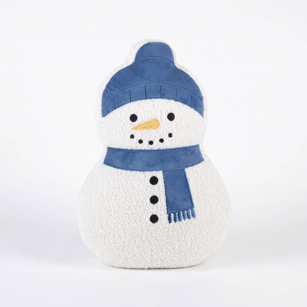 Christmas Snowman Cushion Festive Home Decor