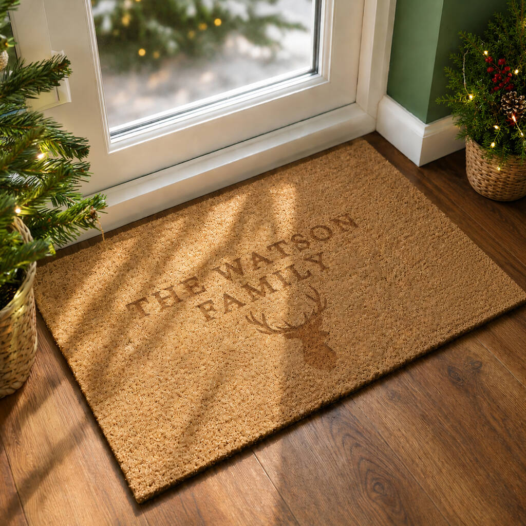 Christmas Stag Doormat Xmas Home Gifts