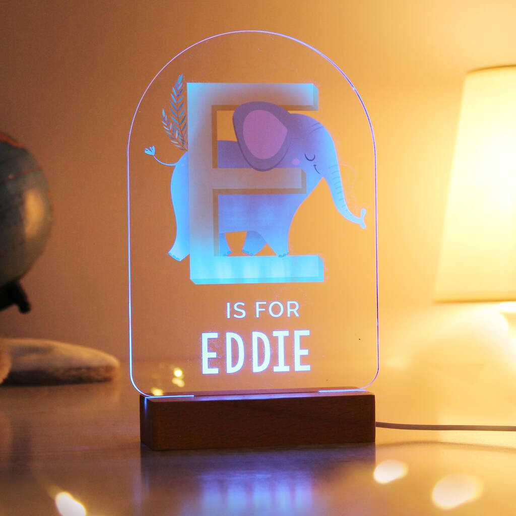 Cute Animals Night Light Baby Gifts Personalised