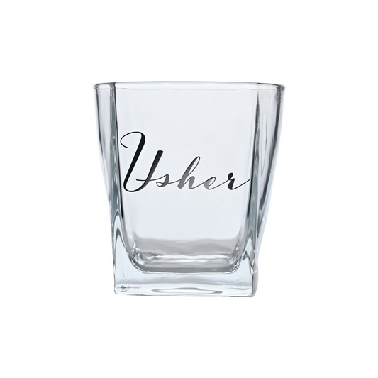 Usher Gift - Whisky Glass and Coaster