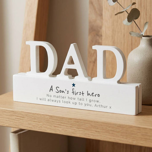 Dad Gifts A Son's First Hero Ornament