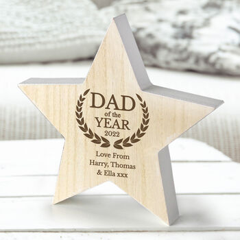 Dad Of The Year Star Trophy Award Father Gifts