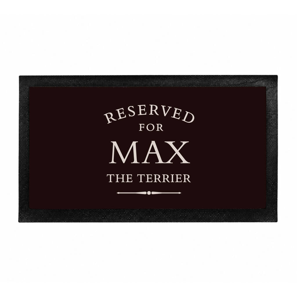 Dog Gifts Personalised Dog Feeding Mat Pet Reserved For Mat