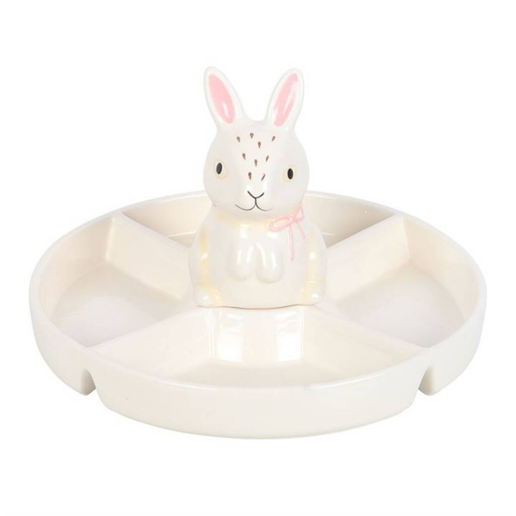 Easter Bunny Serving Platter Snack Dish