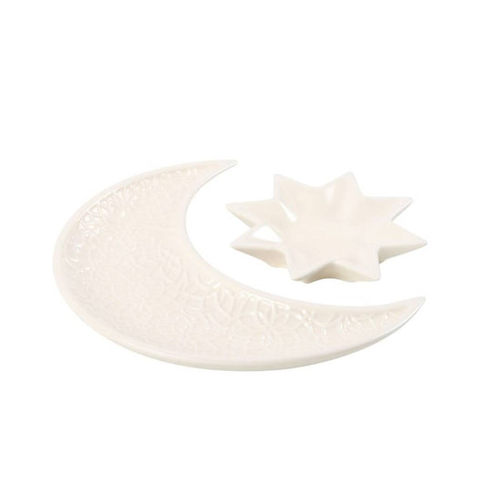 Eid Gifts Moon And Star Ceramic Dish Set