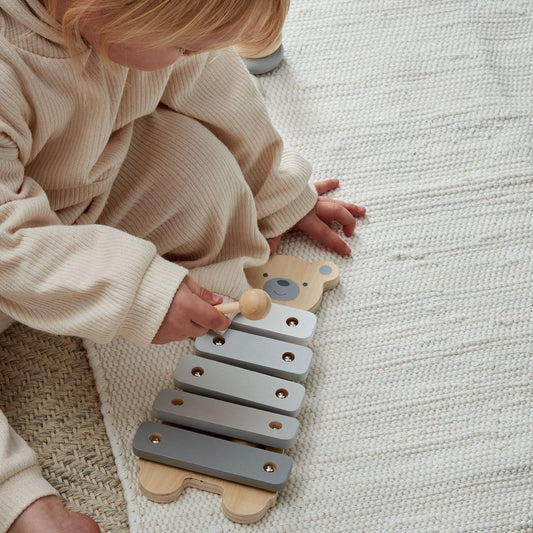 Baby Gift Wooden Toy Xylophone - Teddy