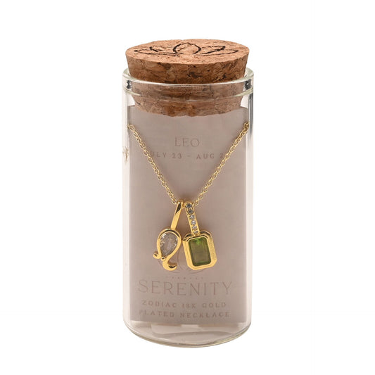 Zodiac 18k Gold Plated Necklace - Leo