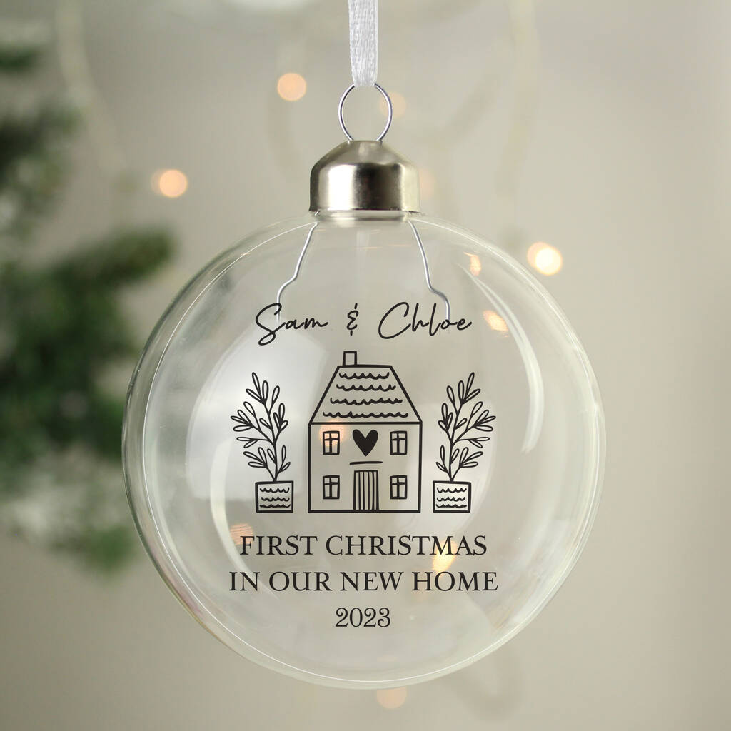 First Home Christmas Bauble Housewarming Gift