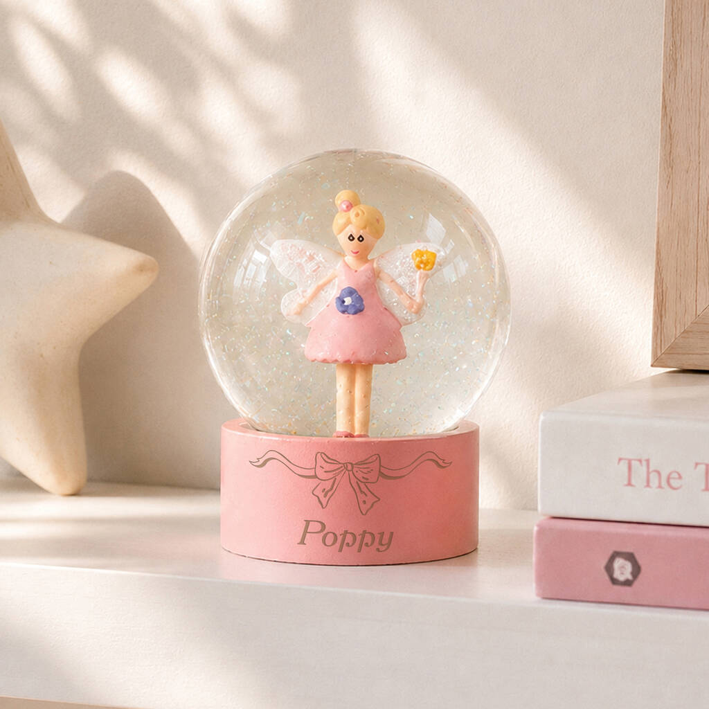 Gift For Girls Personalised Fairy Snow Globe