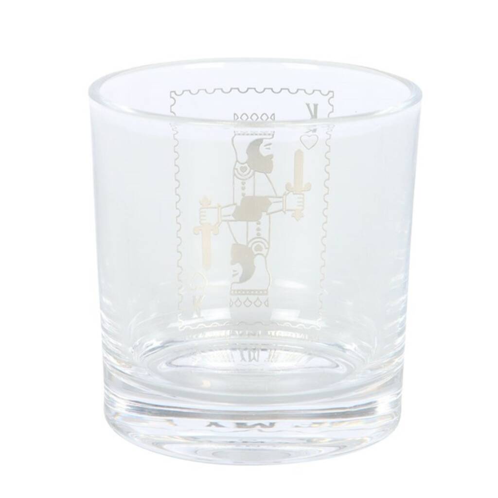 Gifts For Him King Of My Heart Whiskey Glass