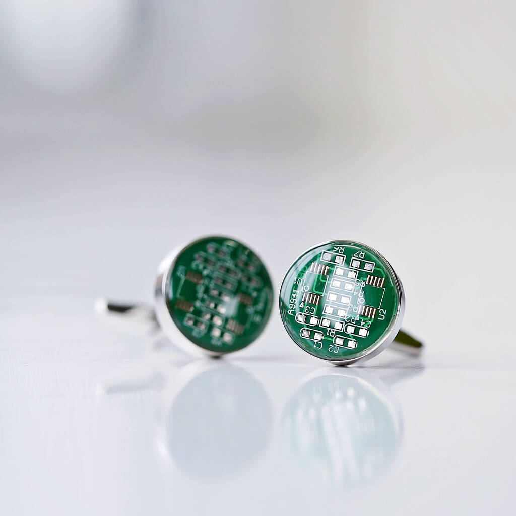 Gifts For Men Circuit Board Cufflinks