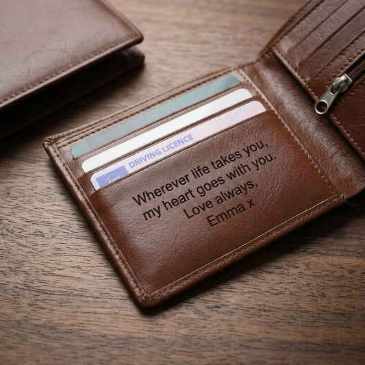 Gifts For Men Personalised Leather Wallet For Him