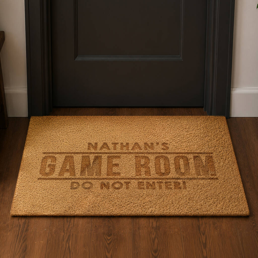 Gifts For Men Personalised Man Cave Doormat
