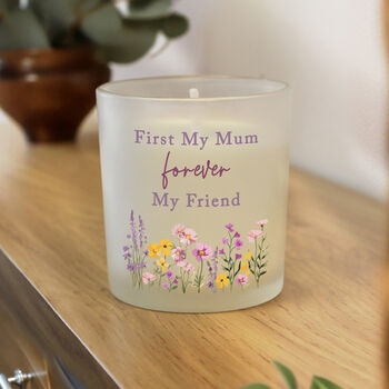 Gifts For Women Personalised Floral Candle