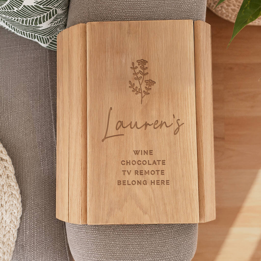 Gifts For Women Personalised Wooden Sofa Tray
