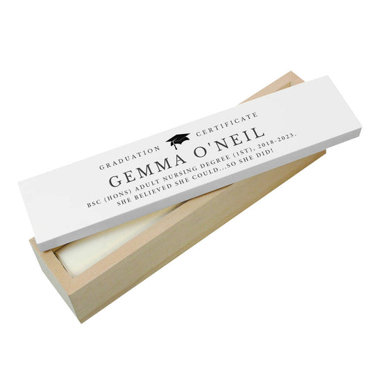 Graduation Certificate Holder Personalised Graduation Gifts