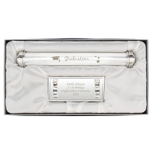 Graduation Gifts Silver Graduation Certificate Holder