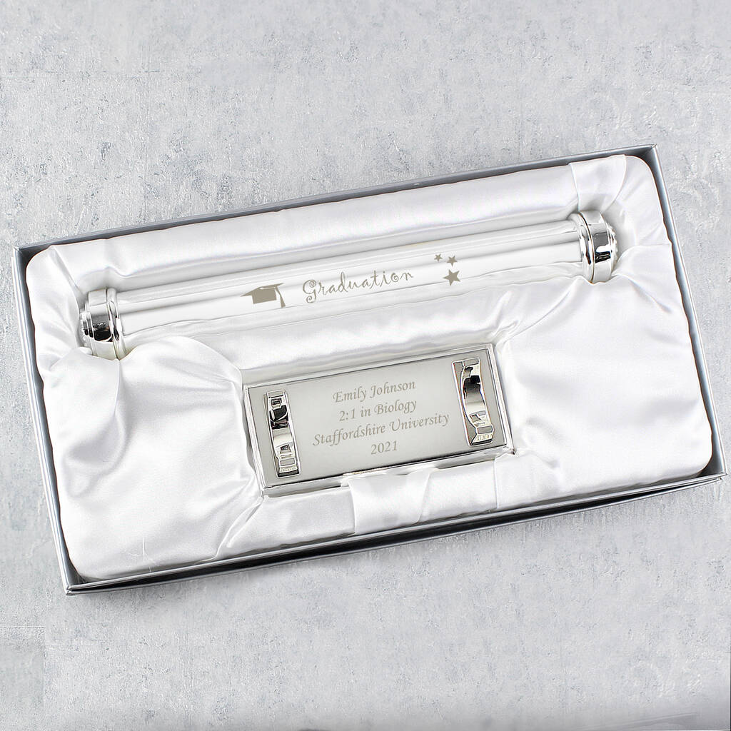 Graduation Gifts Silver Graduation Certificate Holder
