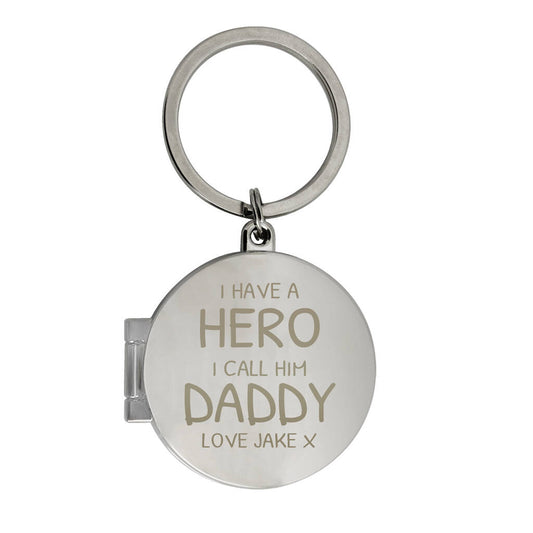 Grandad Fathers Day Gifts Personalised Photo Keyring