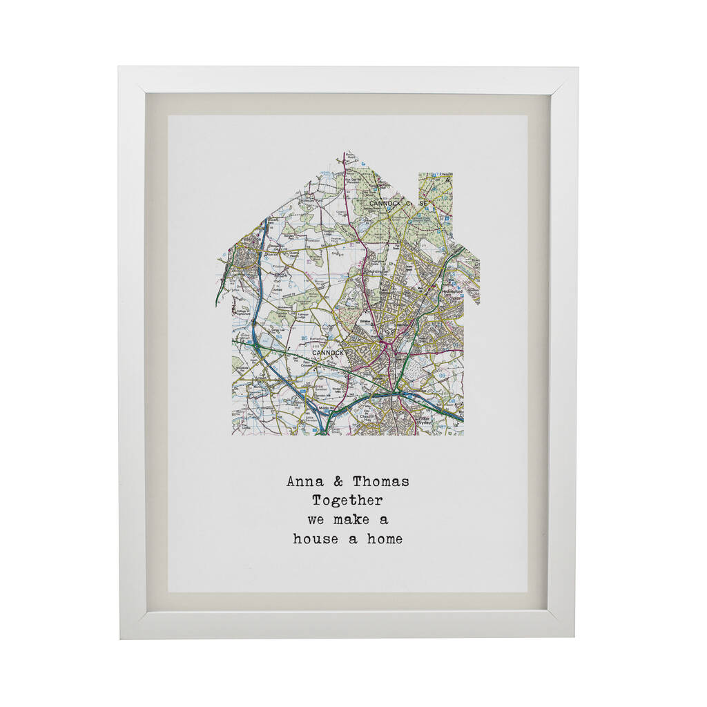 Housewarming Gifts Personalised House Location Print
