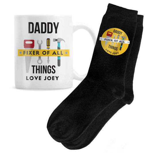 Mug And Socks Gift Set For Men Fixer Of All Things