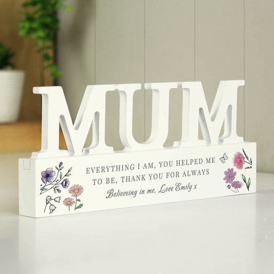 Mum Gift For Mothers Day Personalised Wooden Ornament