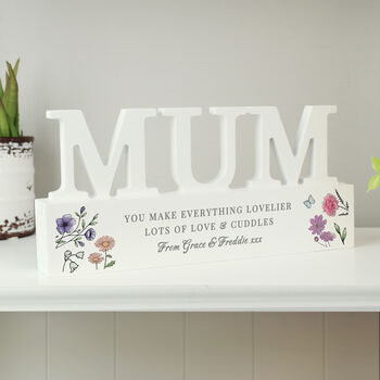 Mum Gift For Mothers Day Personalised Wooden Ornament